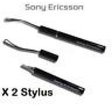 2 x Sony Ericsson SATIO IDOU VIVAZ Resistive Touchscreen Stylus - Black