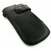 Valenta Mobile Black Leather Pouch for Nokia 101 105 6233 6234 C1-01 C1-02 C2-00
