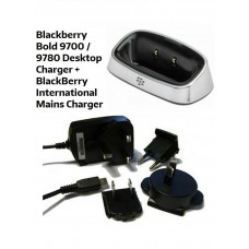 BlackBerry Bold 9700 9780 Desktop Charging Pod Cradle Stand + Mains Charger BlackBerry Bold 9700 9780 Desktop Charging Pod Cradle Stand + Mains Charger