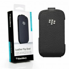Genuine Original BlackBerry Curve 9220 9310 9320 Black Leather Flip Shell Case  