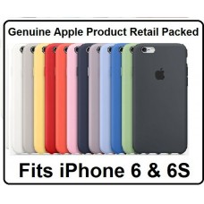 Genuine Official Apple Silicone Case Cover for iPhone 6 & 6S - Various Colours Genuine Official Apple Silicone Case Cover for iPhone 6 & 6S - Various Colours