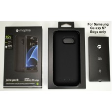 Mophie Juice Pack for Samsung Galaxy S7 Edge Case Battery Power Pack Boxed Black Mophie Juice Pack for Samsung Galaxy S7 Edge Case Battery Power Pack Boxed Black