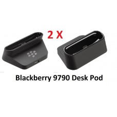 2 x Genuine BlackBerry Bold 9790 Desktop Charging Pod Cradle Stand ACC-43419-20 2 x Genuine BlackBerry Bold 9790 Desktop Charging Pod Cradle Stand ACC-43419-20