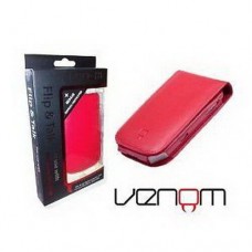 Venom Red Blackberry Bold 9700 / 9780 Flip & Talk Wallet / Case Screen Protector