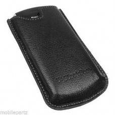 Genuine Blackberry Black Leather Case Pocket Pouch for Pearl 8100 8110 8120 8130