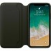 Genuine Original Official Leather Folio Flip Case Black for Apple iPhone X Genuine Original Official Leather Folio Flip Case Black for Apple iPhone X