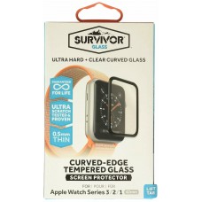 Griffin Survivor Tempered Glass Screen Protector for Apple Watch 38mm Series 123