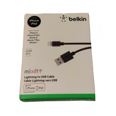 Belkin iPhone 0.9M Lightning USB Cable IPhone 5 5S 6 6S 7 8 X XS XR 11 Pro iPad