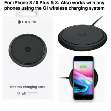 Mophie Wireless Charging Base 7.5W Output for iPhone 8 / 8 Plus & iPhone X