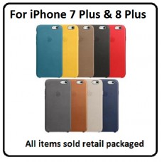 Genuine Original Leather Case Cover for Apple iPhone 7 Plus / 8 Plus Retail Genuine Original Leather Case Cover for Apple iPhone 7 Plus / 8 Plus Retail