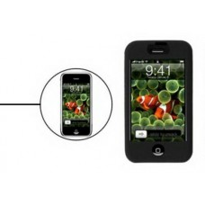Black Soft Silicone Skin Gel Case Cover for the Apple iPhone 3g / 3GS 
