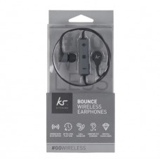 KitSound Bounce Stereo Wireless Bluetooth Earphones Black / Grey