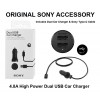 Sony AN430 Dual USB 4.8A Type-C Car Charger for Xperia L2 XA1 XA2 XZ XZ1 XZ3 XZS
