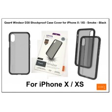 Gear4 Windsor D30 Shockproof Case Cover for iPhone X / XS - Smoke - Black Gear4 Windsor D30 Shockproof Case Cover for iPhone X / XS - Smoke - Black