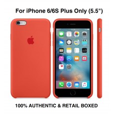 Genuine Official Apple iPhone 6 Plus / 6S Plus Orange Silicone Case MKXQ2ZM/A
