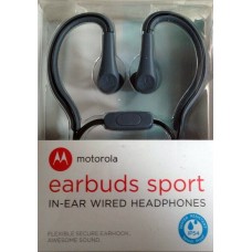Genuine Motorola Sport Earbuds SH008 Flexible Earhook IP54 Water Resistance Grey Genuine Motorola Sport Earbuds SH008 Flexible Earhook IP54 Water Resistance Grey