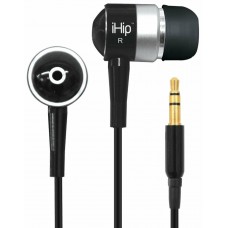 iHip 3.5mm Black Metal Noise Cancelling Earphones for iPod Nano Classic Touch iHip 3.5mm Black Metal Noise Cancelling Earphones for iPod Nano Classic Touch