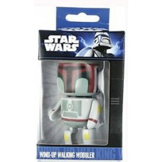 Official Star Wars Wind-Up Walking Wobbler Boba Fett Mini Figure Character Toy