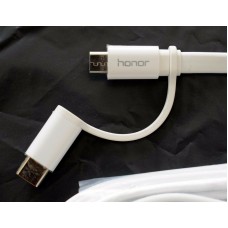 Genuine Huawei 2 in1 USB Charge Data Cable (USB C Type + Micro USB) AP55S