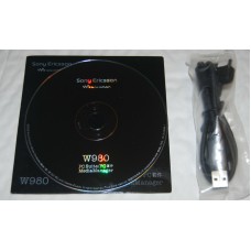 Genuine Original Sony Ericsson W960i Phone CD Software PC Suite & USB Data Cable
