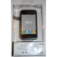 Skech Shine Titanium Protective Case + Cloth & Video Stand for iPhone 3G / 3GS