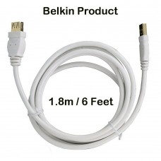 Genuine Belkin USB  1.8m / 6' USB Extension Cable Female - Male F3U134-06-WHT-G