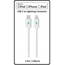 TTEC AlumiCable 1.5m / 150cms Braided USB C to Lightning Cable for iPhone / iPad
