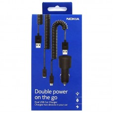 Genuine Nokia DC-20 Dual Output in Car Charger for Lumia Nexus Samsung Phones Genuine Nokia DC-20 Dual Output in Car Charger for Lumia Nexus Samsung Phones