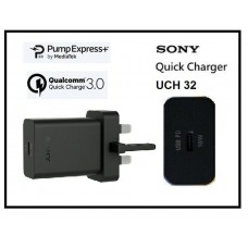 Genuine Sony UCH32C Quick Charger & USB C Cable Qualcomm 3.0 Sony Xperia Mobiles Genuine Sony UCH32C Quick Charger & USB C Cable Qualcomm 3.0 Sony Xperia Mobiles