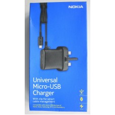 Genuine AC-20x Micro USB Mains Charger with 1.5m Cable for Nokia Phones UK Plug Genuine AC-20x Micro USB Mains Charger with 1.5m Cable for Nokia Phones UK Plug