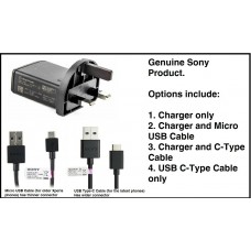 Genuine Sony EP800 Mains Charger & USB Cable for Sony Xperia Mobile Phones