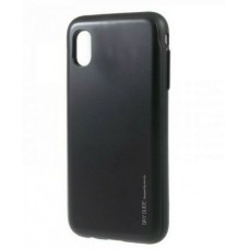 Mercury Slide Silicone Bumper Case Card Slot for iPhone X / Xs Black / Sapphire Mercury Slide Silicone Bumper Case Card Slot for iPhone X / Xs Black / Sapphire