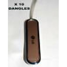 Genuine LG Mobile Phone Dangle Charm Black Silver x 10