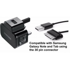 Samsung Mains Charger & Cable Galaxy Note 10.1" N8000 N8010 Tab 2 10.1 P5100 Samsung Mains Charger & Cable Galaxy Note 10.1" N8000 N8010 Tab 2 10.1 P5100