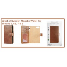 Genuine iDeal of Sweden Magnet Wallet + Card Slot for iPhone 6 6S SE 2019 Brown Genuine iDeal of Sweden Magnet Wallet + Card Slot for iPhone 6 6S SE 2019 Brown